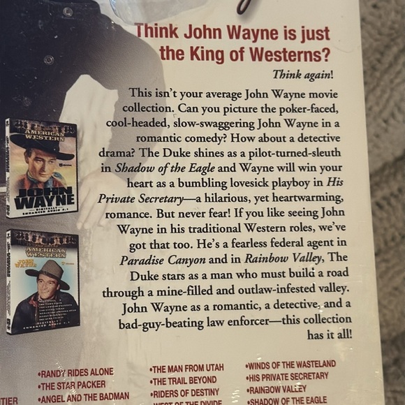 John Wayne 4 DVD Set 20 Movies over 20 Hours!  See Pics for Titles- Rare Find! - Picture 4 of 12